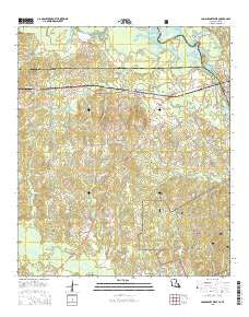 Logansport West Louisiana Current topographic map, 1:24000 scale, 7.5 X 7.5 Minute, Year 2015