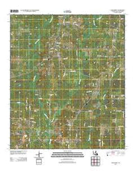 Longstreet Louisiana Historical topographic map, 1:24000 scale, 7.5 X 7.5 Minute, Year 2012