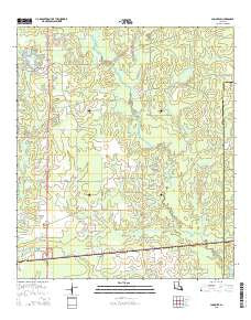 Longville Louisiana Current topographic map, 1:24000 scale, 7.5 X 7.5 Minute, Year 2015