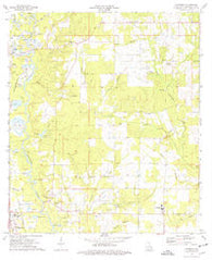 Loranger Louisiana Historical topographic map, 1:24000 scale, 7.5 X 7.5 Minute, Year 1974