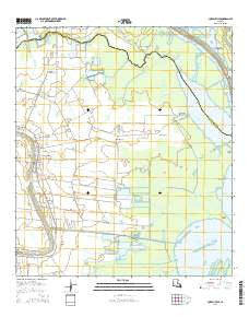 Loreauville Louisiana Current topographic map, 1:24000 scale, 7.5 X 7.5 Minute, Year 2015