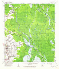 Loreauville Louisiana Historical topographic map, 1:62500 scale, 15 X 15 Minute, Year 1960