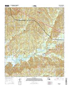 Loring Louisiana Current topographic map, 1:24000 scale, 7.5 X 7.5 Minute, Year 2015