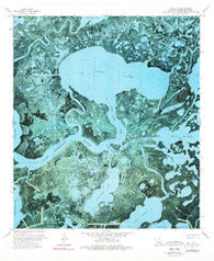 Lost Lake Louisiana Historical topographic map, 1:24000 scale, 7.5 X 7.5 Minute, Year 1974