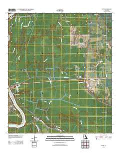 Lottie Louisiana Historical topographic map, 1:24000 scale, 7.5 X 7.5 Minute, Year 2012