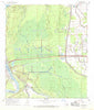Lottie Louisiana Historical topographic map, 1:24000 scale, 7.5 X 7.5 Minute, Year 1968
