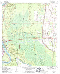 Lottie Louisiana Historical topographic map, 1:24000 scale, 7.5 X 7.5 Minute, Year 1968
