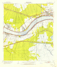 Luling Louisiana Historical topographic map, 1:24000 scale, 7.5 X 7.5 Minute, Year 1951