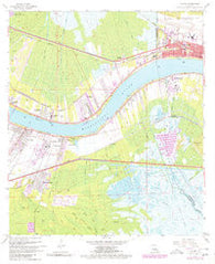Luling Louisiana Historical topographic map, 1:24000 scale, 7.5 X 7.5 Minute, Year 1967