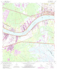 Luling Louisiana Historical topographic map, 1:24000 scale, 7.5 X 7.5 Minute, Year 1967
