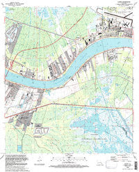 Luling Louisiana Historical topographic map, 1:24000 scale, 7.5 X 7.5 Minute, Year 1992