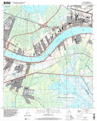 Luling Louisiana Historical topographic map, 1:24000 scale, 7.5 X 7.5 Minute, Year 1998