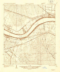 Luling Louisiana Historical topographic map, 1:31680 scale, 7.5 X 7.5 Minute, Year 1935