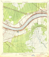 Luling Louisiana Historical topographic map, 1:31680 scale, 7.5 X 7.5 Minute, Year 1938