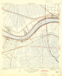 Luling Louisiana Historical topographic map, 1:31680 scale, 7.5 X 7.5 Minute, Year 1938