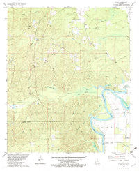 Luna Louisiana Historical topographic map, 1:24000 scale, 7.5 X 7.5 Minute, Year 1982