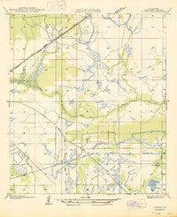 Lunita Louisiana Historical topographic map, 1:31680 scale, 7.5 X 7.5 Minute, Year 1947