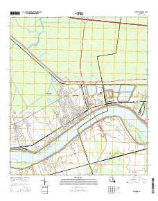 Lutcher Louisiana Current topographic map, 1:24000 scale, 7.5 X 7.5 Minute, Year 2015