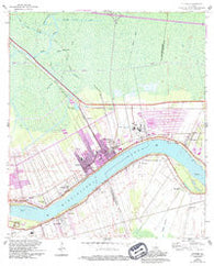 Lutcher Louisiana Historical topographic map, 1:24000 scale, 7.5 X 7.5 Minute, Year 1962