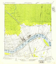 Lutcher Louisiana Historical topographic map, 1:31680 scale, 7.5 X 7.5 Minute, Year 1954