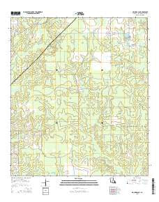 Mach Branch Louisiana Current topographic map, 1:24000 scale, 7.5 X 7.5 Minute, Year 2015