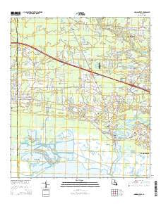 Madisonville Louisiana Current topographic map, 1:24000 scale, 7.5 X 7.5 Minute, Year 2015