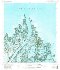 Main Pass Louisiana Historical topographic map, 1:24000 scale, 7.5 X 7.5 Minute, Year 1971