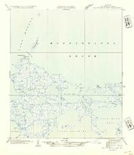 Malheureux Point Louisiana Historical topographic map, 1:31680 scale, 7.5 X 7.5 Minute, Year 1954