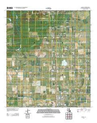 Mamou Louisiana Historical topographic map, 1:24000 scale, 7.5 X 7.5 Minute, Year 2012