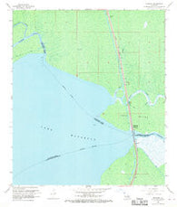 Manchac Louisiana Historical topographic map, 1:24000 scale, 7.5 X 7.5 Minute, Year 1968