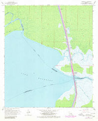 Manchac Louisiana Historical topographic map, 1:24000 scale, 7.5 X 7.5 Minute, Year 1968
