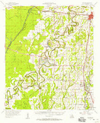 Mangham Louisiana Historical topographic map, 1:62500 scale, 15 X 15 Minute, Year 1957