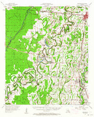 Mangham Louisiana Historical topographic map, 1:62500 scale, 15 X 15 Minute, Year 1957