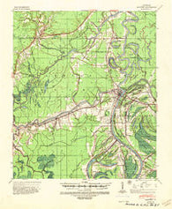 Manifest Louisiana Historical topographic map, 1:62500 scale, 15 X 15 Minute, Year 1941