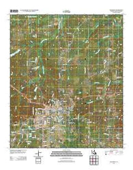 Mansfield Louisiana Historical topographic map, 1:24000 scale, 7.5 X 7.5 Minute, Year 2012