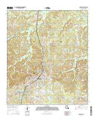 Mansfield Louisiana Current topographic map, 1:24000 scale, 7.5 X 7.5 Minute, Year 2015