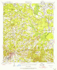 Mansfield Louisiana Historical topographic map, 1:62500 scale, 15 X 15 Minute, Year 1945