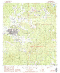 Many Louisiana Historical topographic map, 1:24000 scale, 7.5 X 7.5 Minute, Year 1988