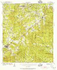 Many Louisiana Historical topographic map, 1:62500 scale, 15 X 15 Minute, Year 1942