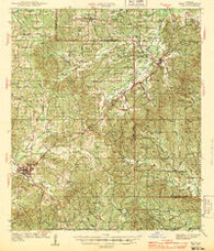 Many Louisiana Historical topographic map, 1:62500 scale, 15 X 15 Minute, Year 1943