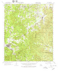 Many Louisiana Historical topographic map, 1:62500 scale, 15 X 15 Minute, Year 1957