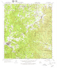 Many Louisiana Historical topographic map, 1:62500 scale, 15 X 15 Minute, Year 1957