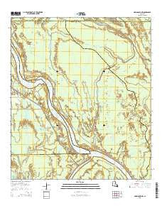 Maringouin NW Louisiana Current topographic map, 1:24000 scale, 7.5 X 7.5 Minute, Year 2015