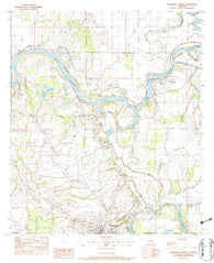 Marksville North Louisiana Historical topographic map, 1:24000 scale, 7.5 X 7.5 Minute, Year 1983