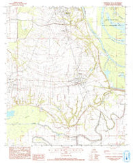 Marksville South Louisiana Historical topographic map, 1:24000 scale, 7.5 X 7.5 Minute, Year 1982
