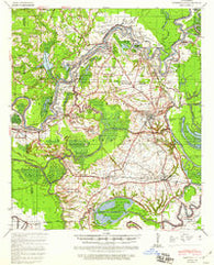 Marksville Louisiana Historical topographic map, 1:62500 scale, 15 X 15 Minute, Year 1940
