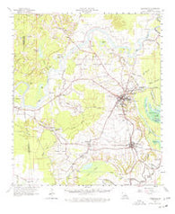 Marksville Louisiana Historical topographic map, 1:62500 scale, 15 X 15 Minute, Year 1962
