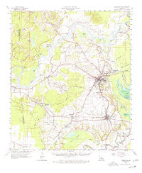 Marksville Louisiana Historical topographic map, 1:62500 scale, 15 X 15 Minute, Year 1962