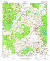 Marksville Louisiana Historical topographic map, 1:62500 scale, 15 X 15 Minute, Year 1962