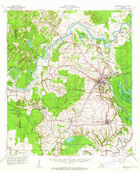 Marksville Louisiana Historical topographic map, 1:62500 scale, 15 X 15 Minute, Year 1962